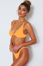 Miami Bikini Top Tangerine