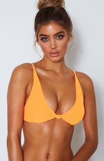 Miami Bikini Top Tangerine