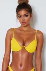 Catalina Bikini Top Yellow