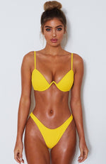 Catalina Bikini Top Yellow