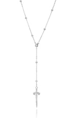 Drippin' Daggers Necklace Silver