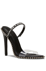 Chaos Studded Heels Black