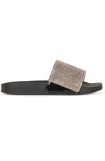 Raye Diamante Slides Black