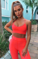 Stella Sports Bra Coral