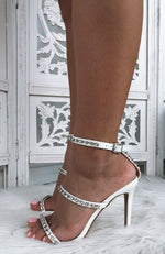 Talia Heels White Pearl