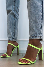 Dante Mules Neon Yellow Lycra