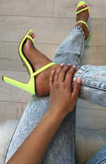 Dante Mules Neon Yellow Lycra