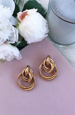 Beauty Statement Earrings Gold