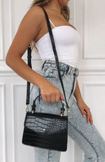 Anna Mini Bag Black Croc