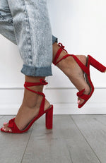 Granita Heels Red Suede