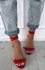 Granita Heels Red Suede