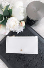 Marley Slim Wallet White Saffiano