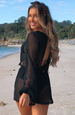 Sweet Sunset Romper Black