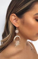 Moon and Star Earrings