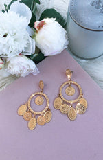 Coin Earrings Gold