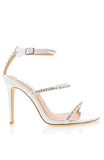 Talia Heels White Pearl