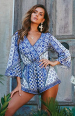 Adilah Playsuit Medina Blue