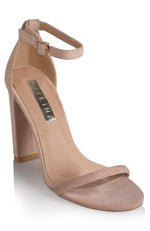 Jena Heels Blush Suede