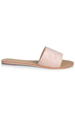 Crete Slides Nude Suede